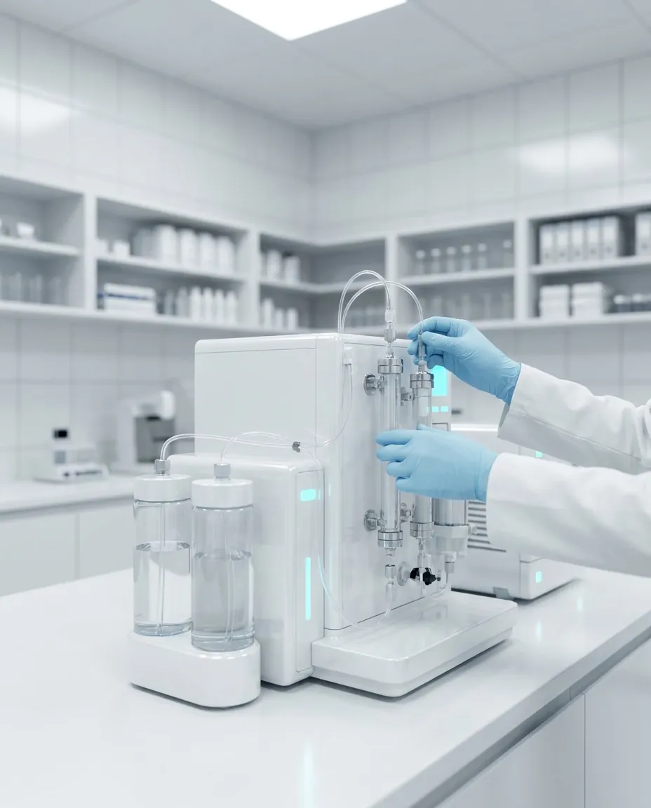 HPLC purification of the peptide