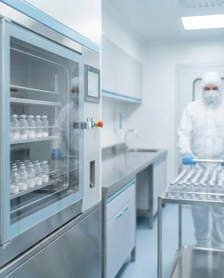 Freeze-drying the peptide into powder