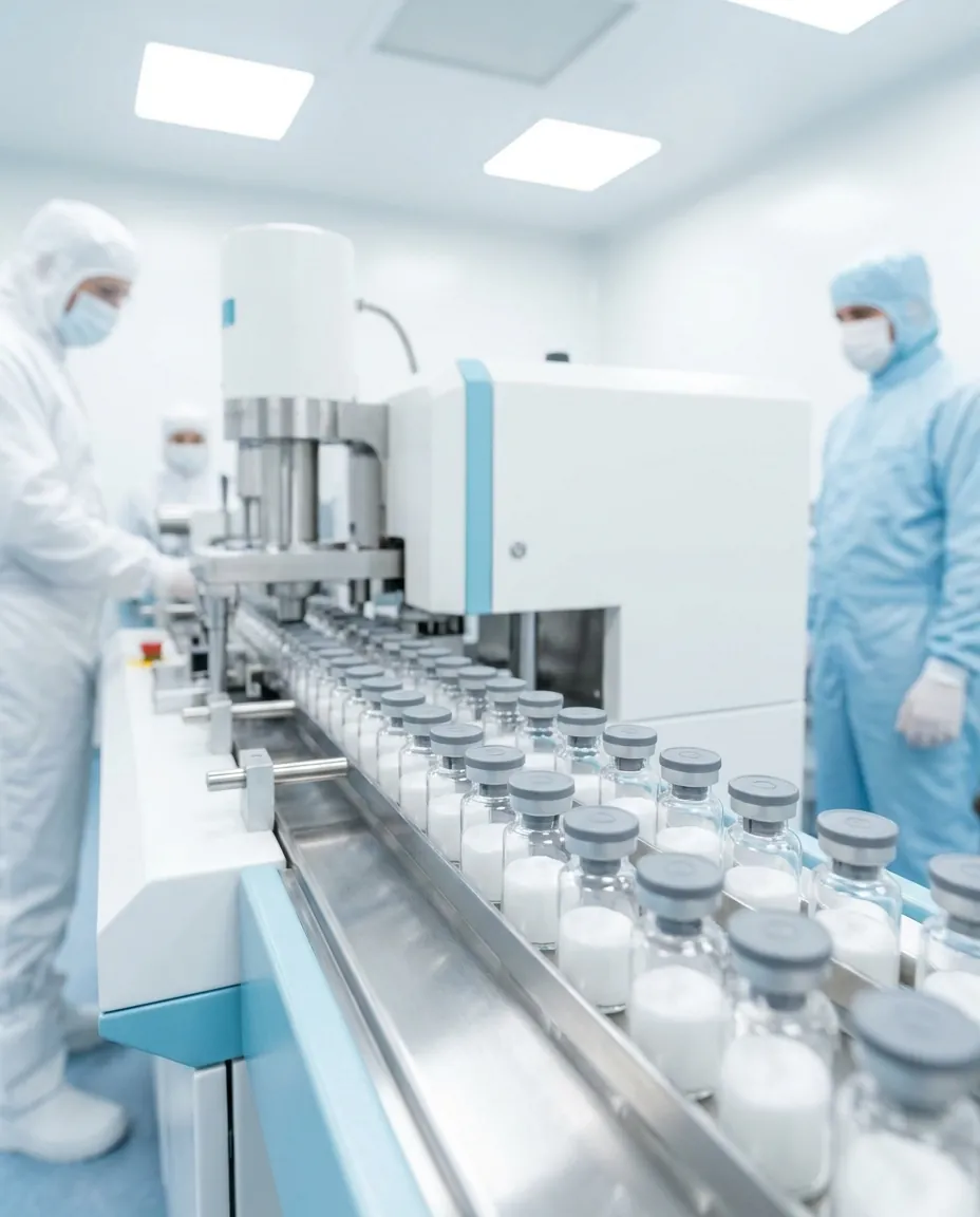 Sterile filling of vials